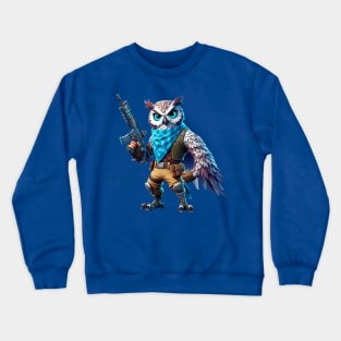 Fortnite-inspired owl design Crewneck Sweatshirt